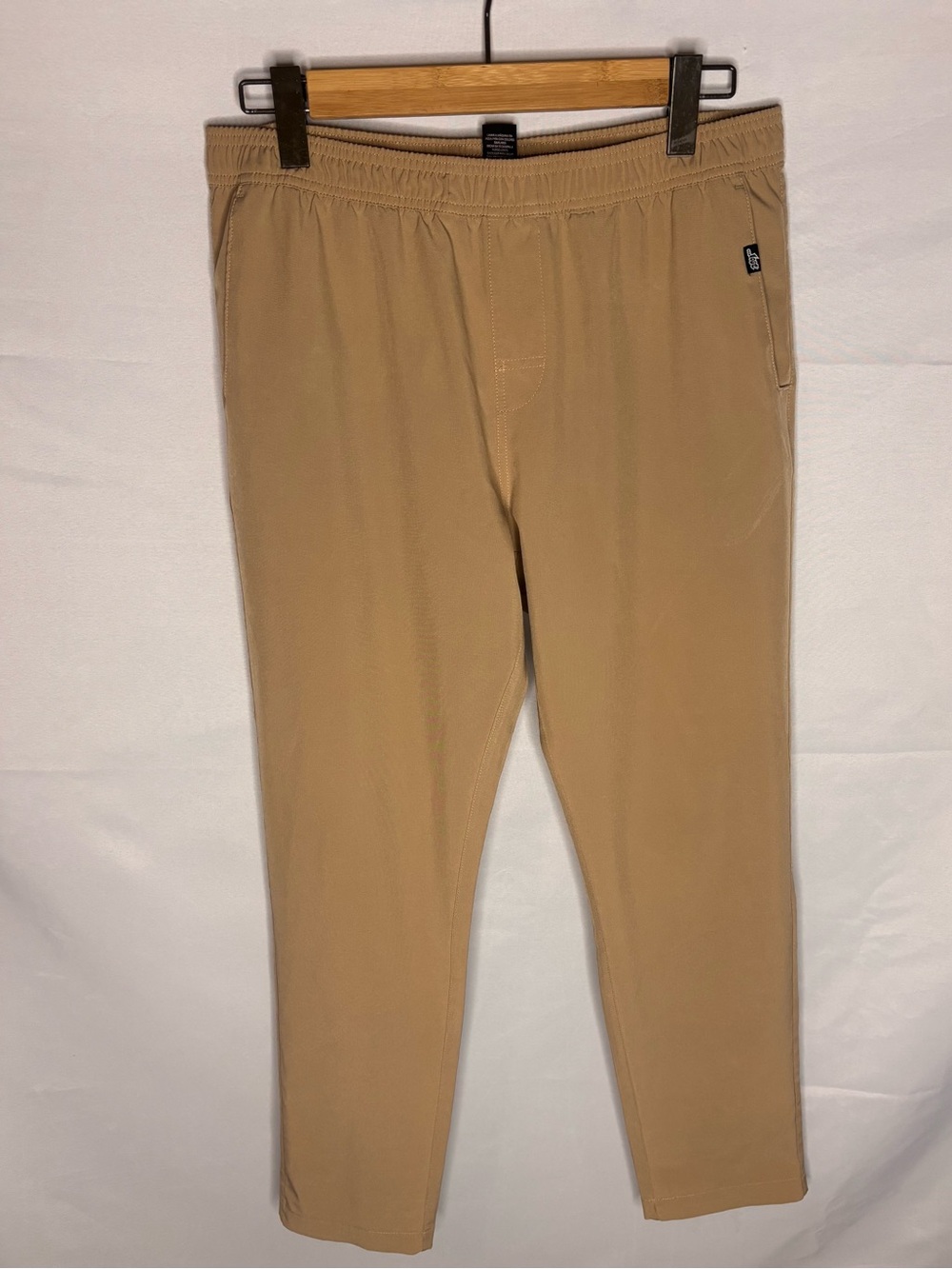 Lost...Beige Poly/SPandex PullOn DrawString Pants Mens (US) M